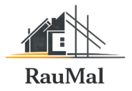 raumal logo with construction theme